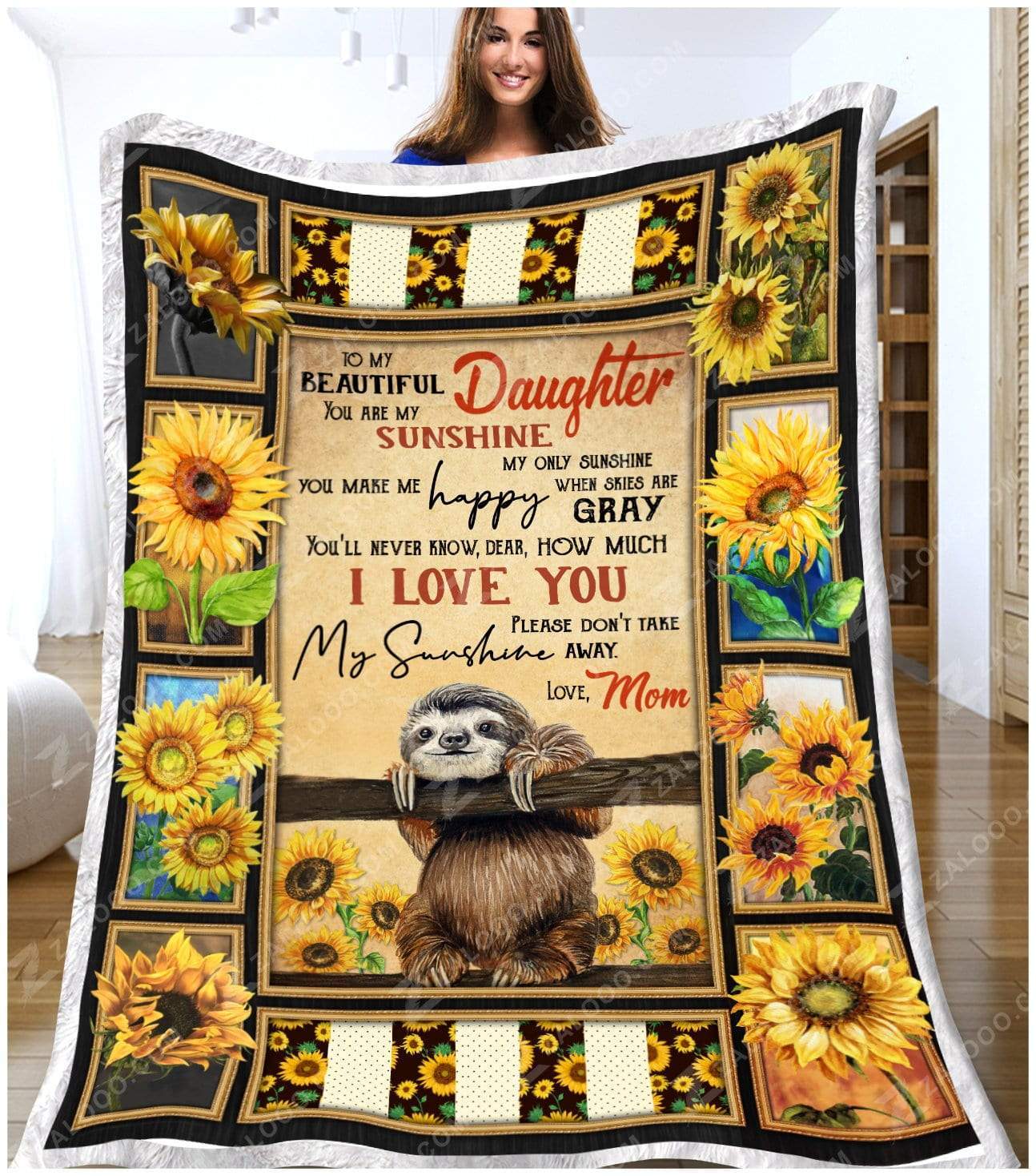 Blanket Sloth You Are My Sunshine Love Mom Blanket Sloth You Are My Sunshine Love Mom