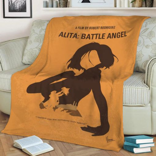 ALITA BATTLE ANGEL FLEECE BLANKET GIFT FOR FAN ALITA BATTLE ANGEL FLEECE BLANKET GIFT FOR FAN