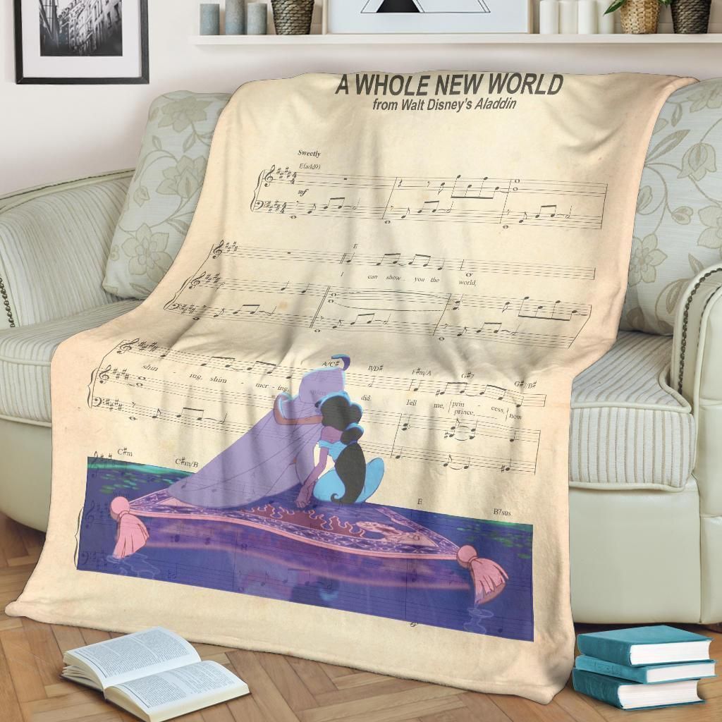 ALADDIN & JASMINE BEST SELLER FLEECE BLANKET GIFT FOR FAN ALADDIN & JASMINE BEST SELLER FLEECE BLANKET GIFT FOR FAN