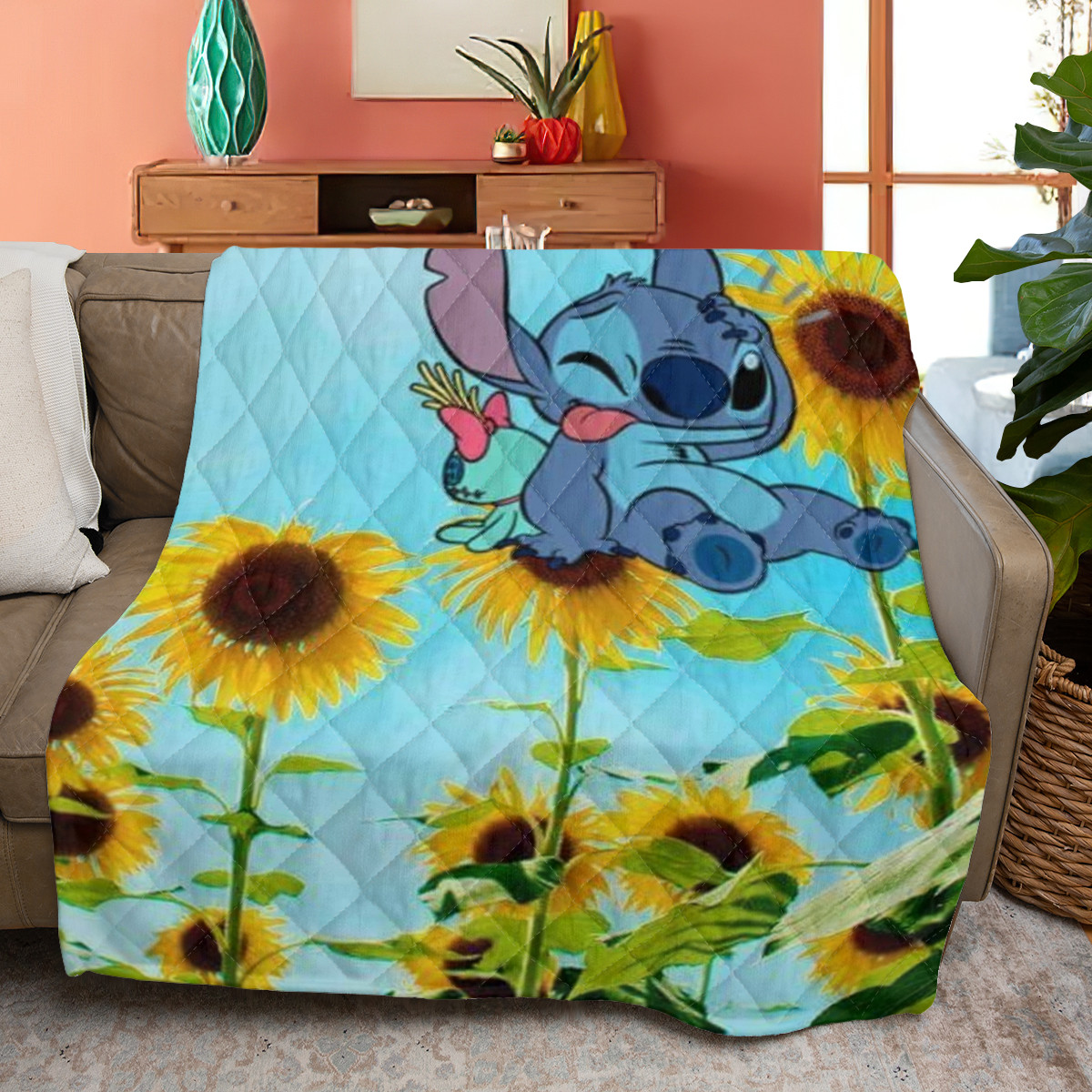 Disney Stitch Ohana Blanket Disney Stitch Ohana Blanket