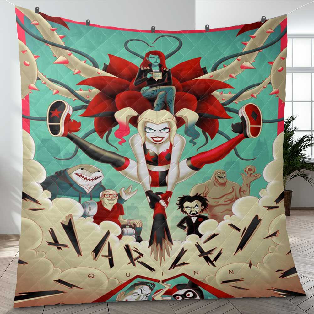 Cool Harley Quinn Christmas Gifts Lover Blanket Cool Harley Quinn Christmas Gifts Lover Blanket