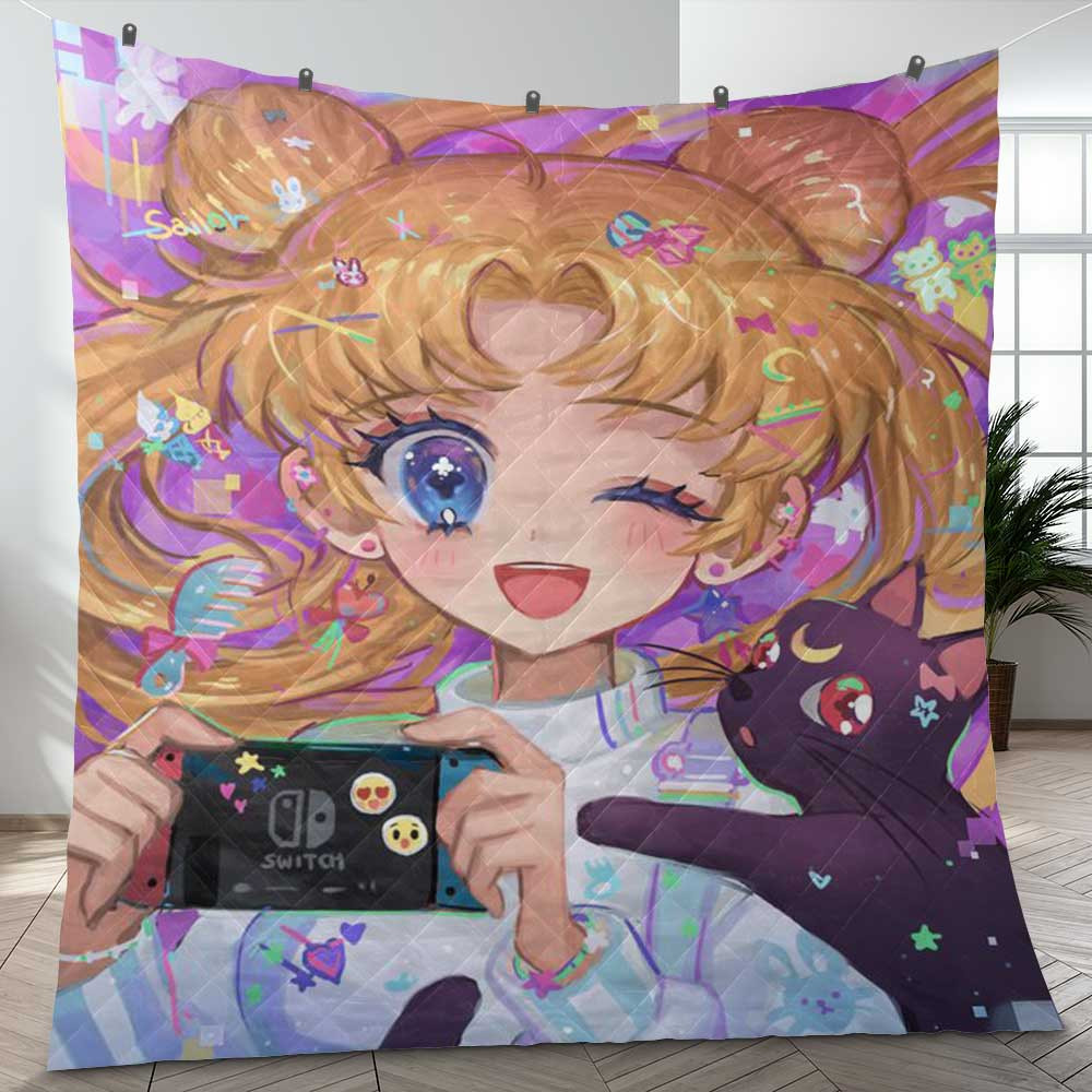 Lovely Sailor Moon TV Show Christmas Gifts Lover Blanket Lovely Sailor Moon TV Show Christmas Gifts Lover Blanket