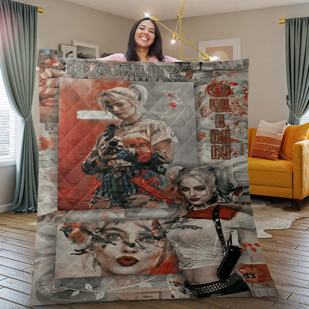 Harley Quinn Christmas Gift Lover Blanket Harley Quinn Christmas Gift Lover Blanket