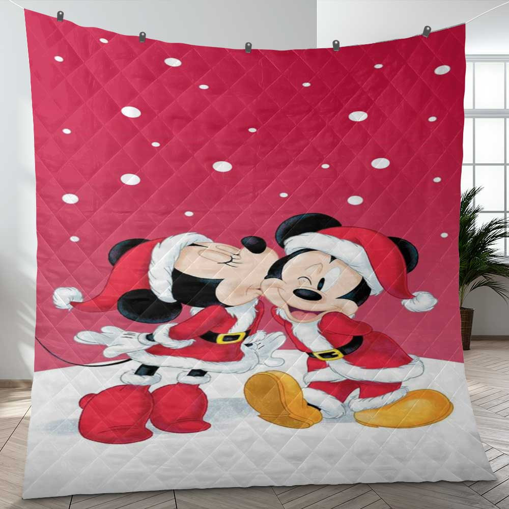 Merry Christmas Couple Love Mickey And Minnie Disney Gift Lover Blanket Merry Christmas Couple Love Mickey And Minnie Disney Gift Lover Blanket