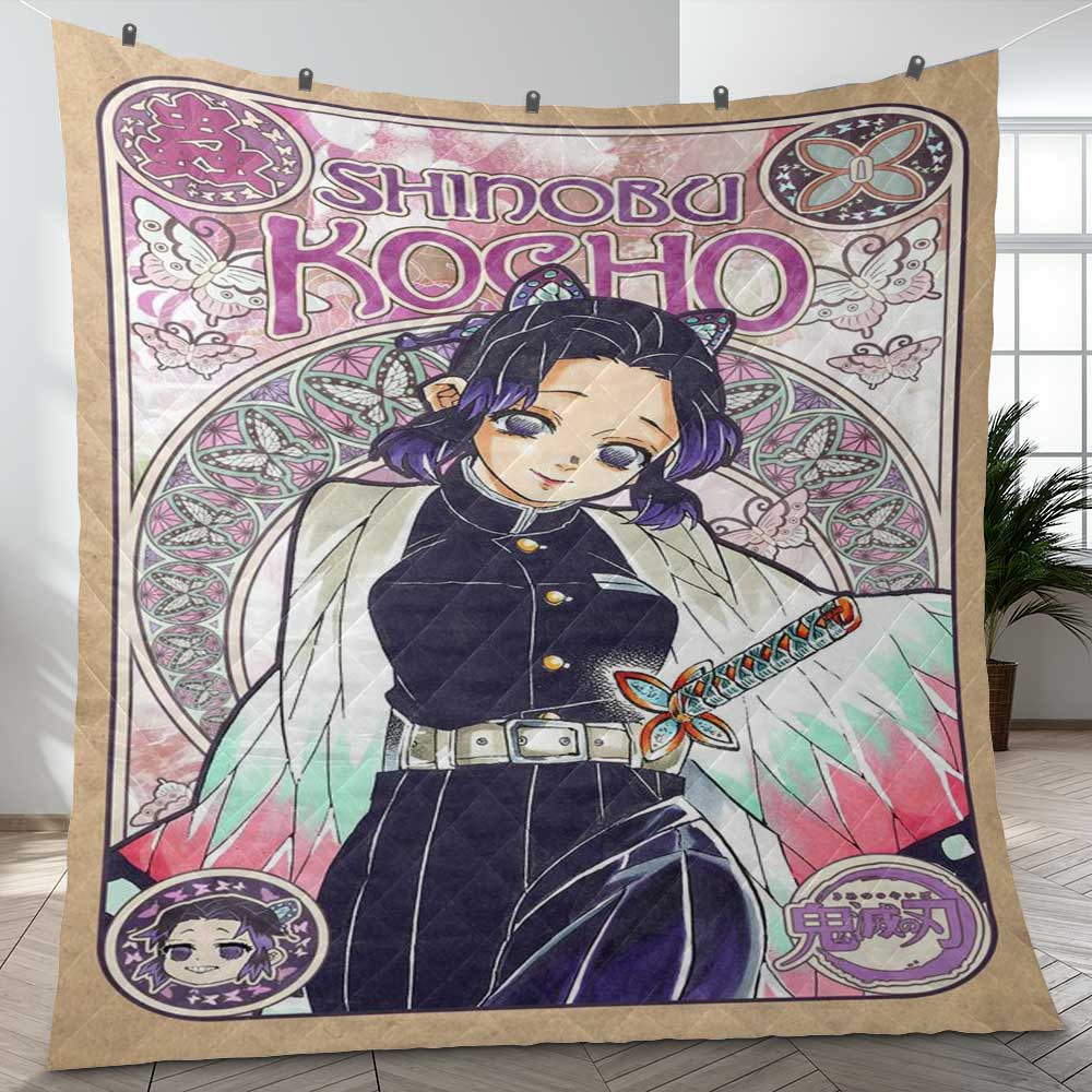 Cute Kochou Shinobu Kimetsu no Yaiba Anime A123 Gifts Lover Blanket Cute Kochou Shinobu Kimetsu no Yaiba Anime A123 Gifts Lover Blanket