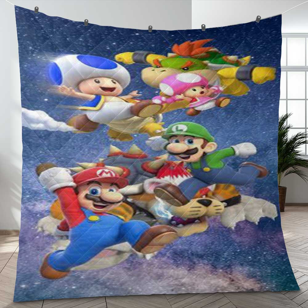Super Mario Games Lucky A2098 Gift Lover Blanket Super Mario Games Lucky A2098 Gift Lover Blanket