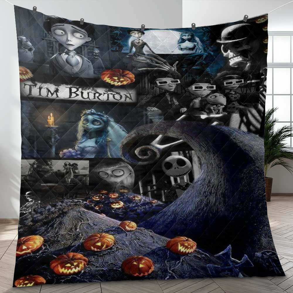 Corpse Bride Cartoon Stop-Motion Tim Burton Gift Lover Blanket Corpse Bride Cartoon Stop-Motion Tim Burton Gift Lover Blanket