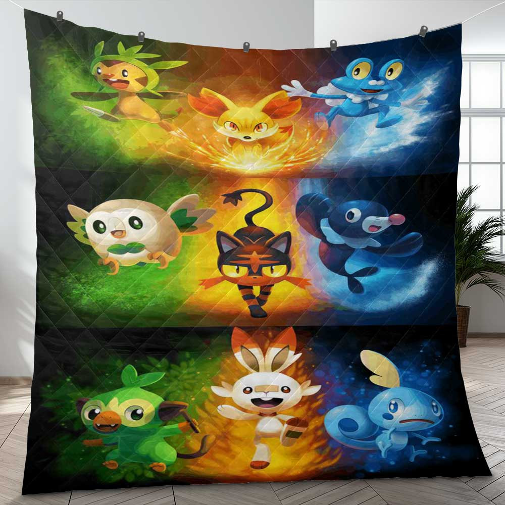 Full Monster Pokemon Evolution TV Cartoon Ver2 Gift Lover Blanket Full Monster Pokemon Evolution TV Cartoon Ver2 Gift Lover Blanket