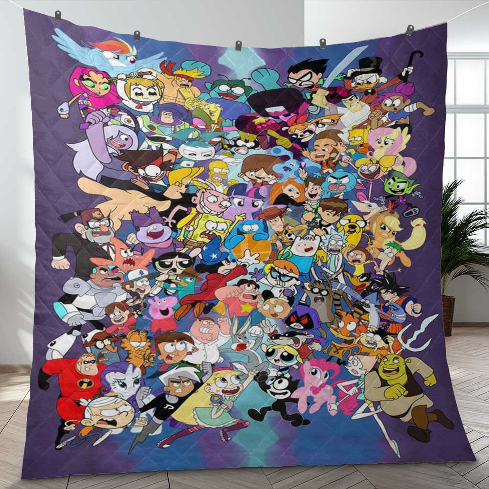 Cartoon Network In The 90s All Characters Gift Fan Blanket Cartoon Network In The 90s All Characters Gift Fan Blanket