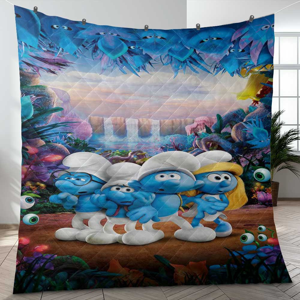 Funny The Smurfs Comics Ver2 Gifts Lover Blanket Funny The Smurfs Comics Ver2 Gifts Lover Blanket