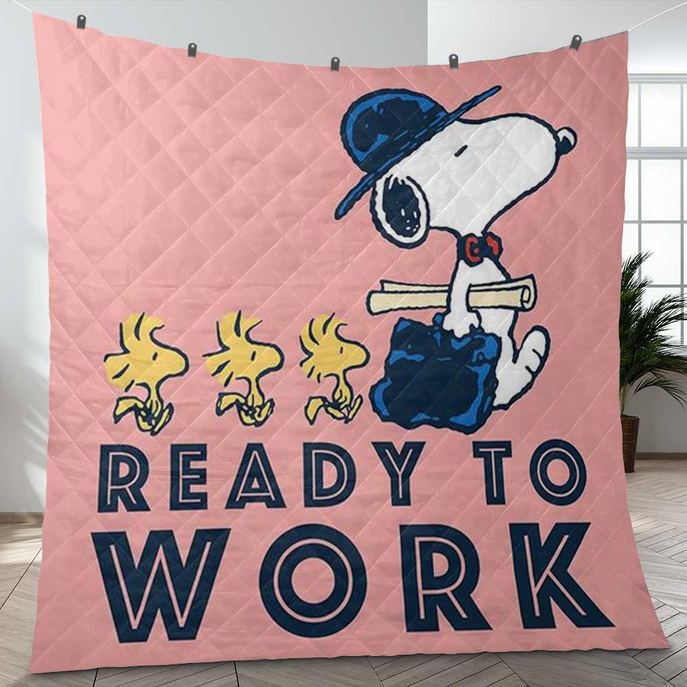 Snoopy Ready To Work Peanuts Cartoon Gifts Lover Blanket Snoopy Ready To Work Peanuts Cartoon Gifts Lover Blanket
