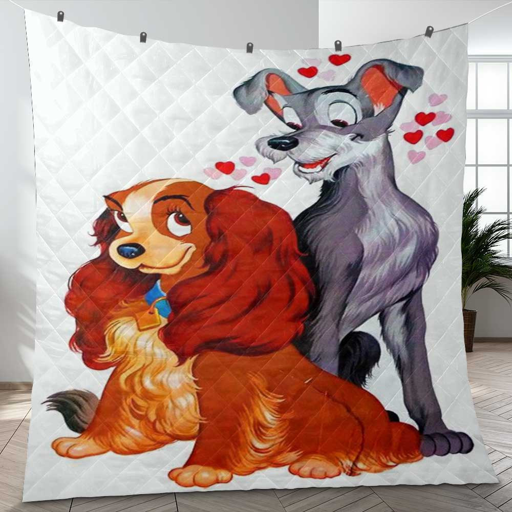 Happy Valentine’s Day Sweet Love Of Lady and the Tramp Movie Gift Lover Blanket Happy Valentine’s Day Sweet Love Of Lady and the Tramp Movie Gift Lover Blanket