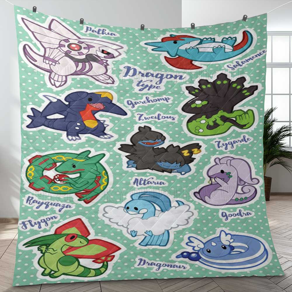 Dragon Type Pokemon Sticker 6 Gift Lover Blanket Dragon Type Pokemon Sticker 6 Gift Lover Blanket