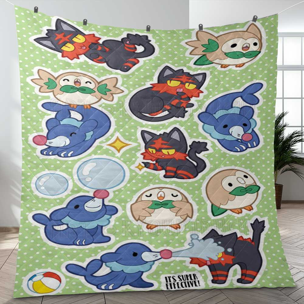 Its Super Effective Type Pokemon Sticker 15 Gift Lover Blanket Its Super Effective Type Pokemon Sticker 15 Gift Lover Blanket