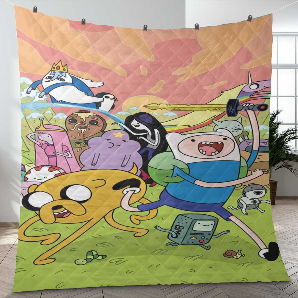 Funny Adventure Time Cartoon Gift Lover Blanket Funny Adventure Time Cartoon Gift Lover Blanket