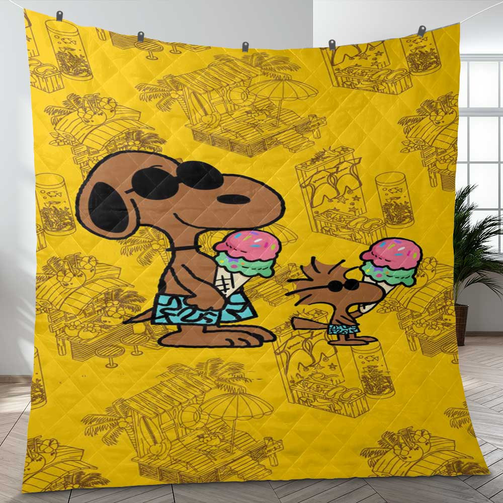 Snoopy And Woodstock Cream Vacation Summer Peanuts Cartoon Gift Lover Blanket Snoopy And Woodstock Cream Vacation Summer Peanuts Cartoon Gift Lover Blanket