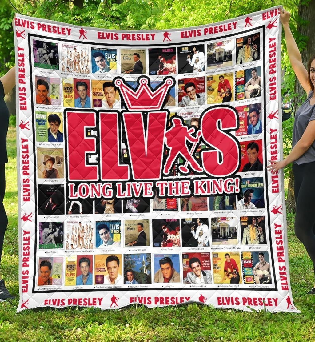 Elvis Presley Famous Single Long Live The King Blanket Elvis Presley Famous Single Long Live The King Blanket