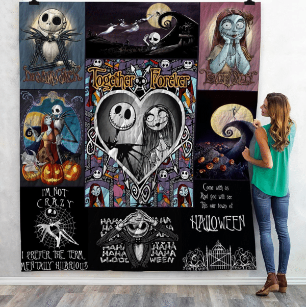 Jack Skellington And Sally The Nightmare Before Christmas Blanket 3 Jack Skellington And Sally The Nightmare Before Christmas Blanket 3