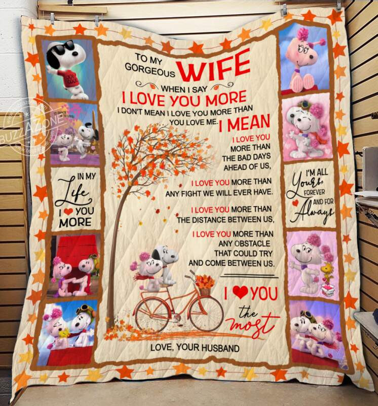 Snoopy Wife Love You Most The Peanuts Cartoon 1k92 Gift Lover Blanket Snoopy Wife Love You Most The Peanuts Cartoon 1k92 Gift Lover Blanket