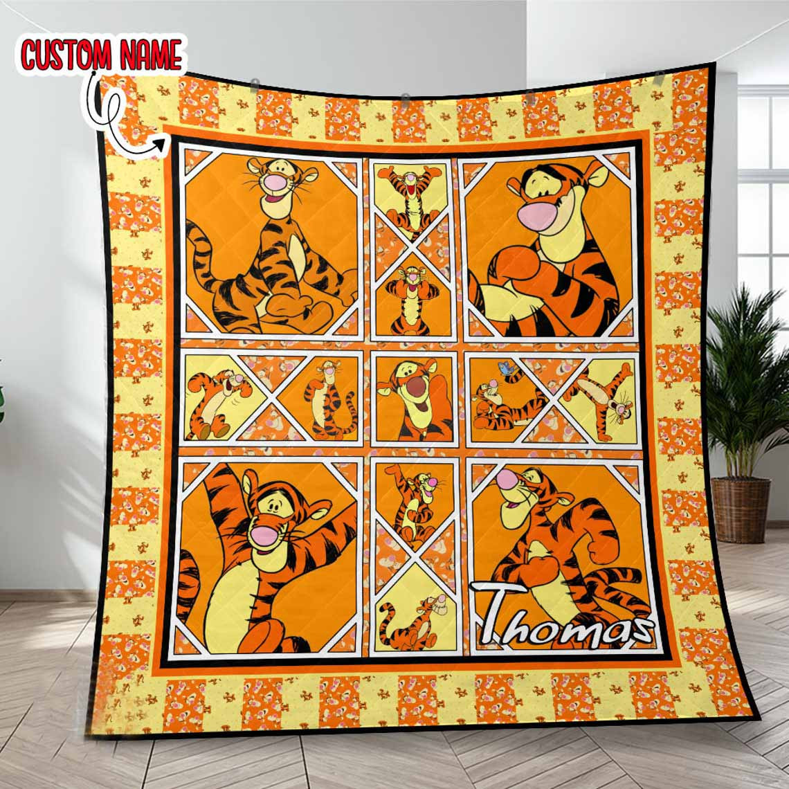 Customized Tigger Disney Blanket Customized Tigger Disney Blanket