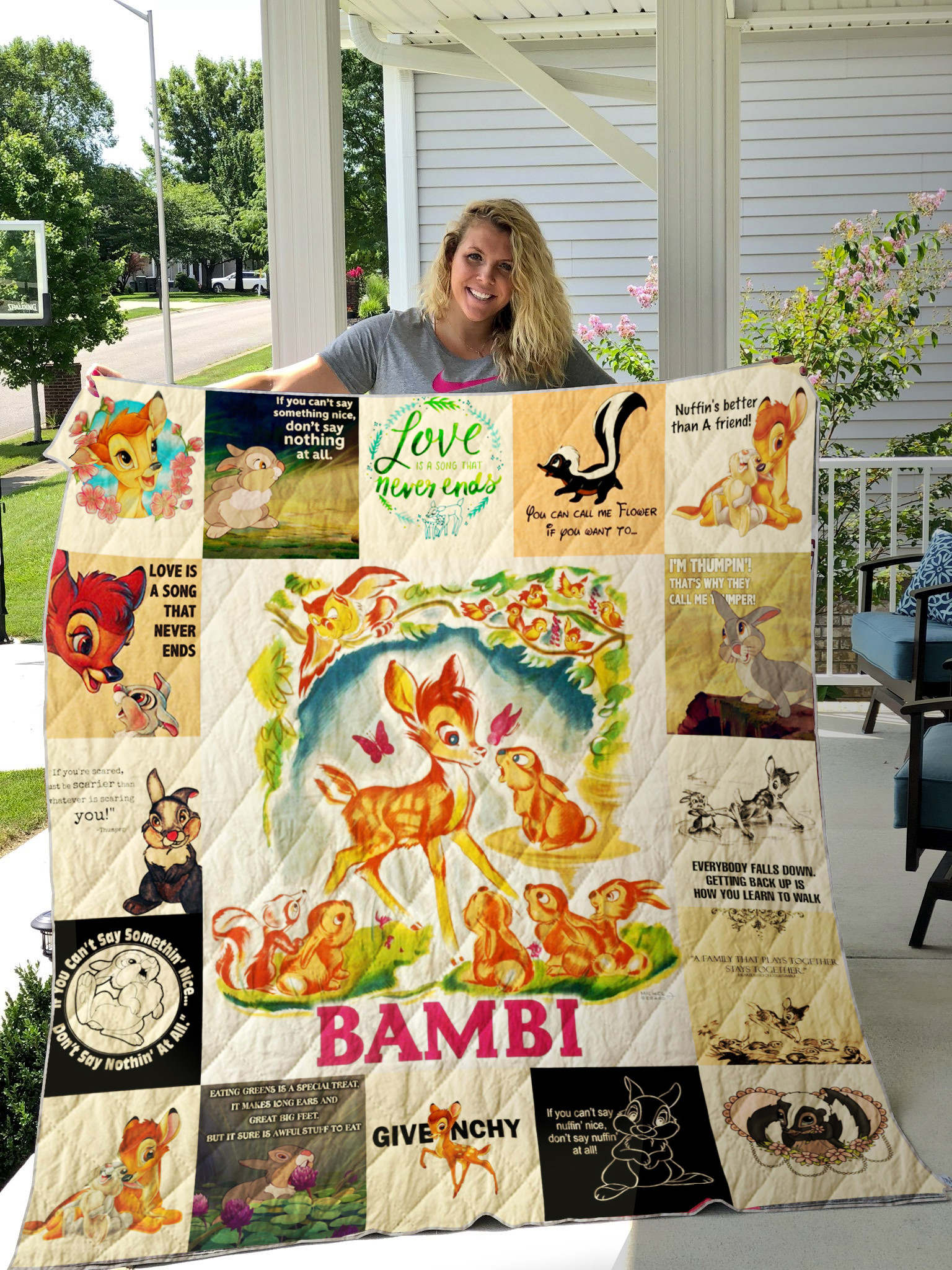 Bambi Disney Cartoon Funny Cute All Season Blanket Bambi Disney Cartoon Funny Cute All Season Blanket