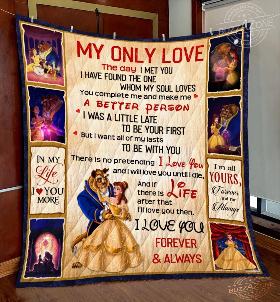 Beauty And The Beast My Love All Of My Lasts Blanket Beauty And The Beast My Love All Of My Lasts Blanket