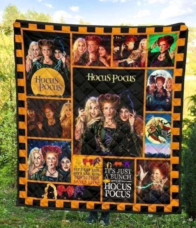 Hocus Pocus Blanket Custom For Halloween Home Decoration Hocus Pocus Blanket Custom For Halloween Home Decoration