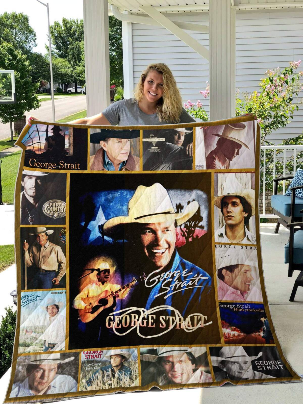 George Strait Album Music Thank You For The Memories 8K848 Gift Lover Blanket II0 George Strait Album Music Thank You For The Memories 8K848 Gift Lover Blanket II0