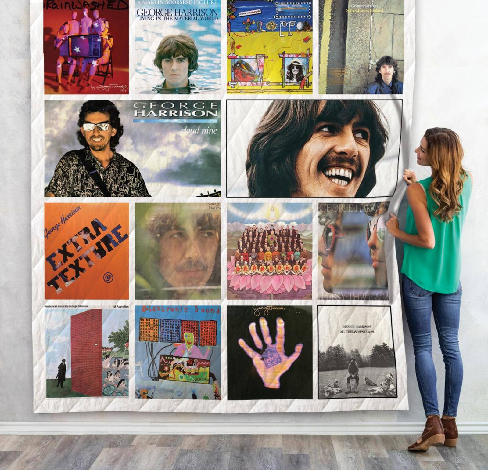 George Harrison Album Music Thank You For The Memories 8K883 Gift Lover Blanket II0 George Harrison Album Music Thank You For The Memories 8K883 Gift Lover Blanket II0