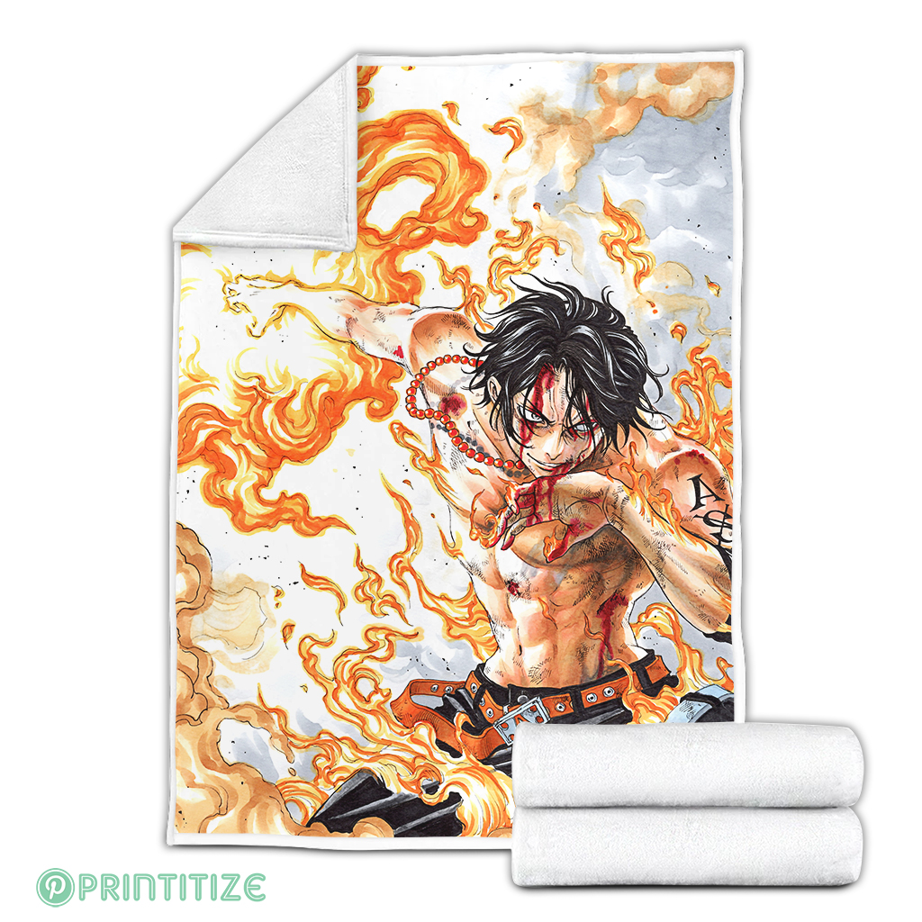 Portgas D Ace One Piece Premium Blanket Portgas D Ace One Piece Premium Blanket