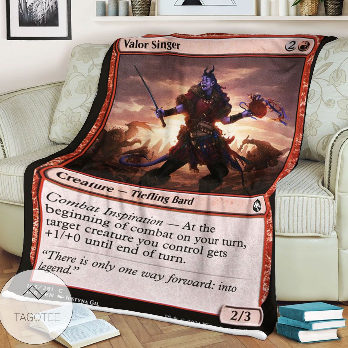 Afr 165 Valor Singer Magic The Gathering Mtg Blanket Afr 165 Valor Singer Magic The Gathering Mtg Blanket