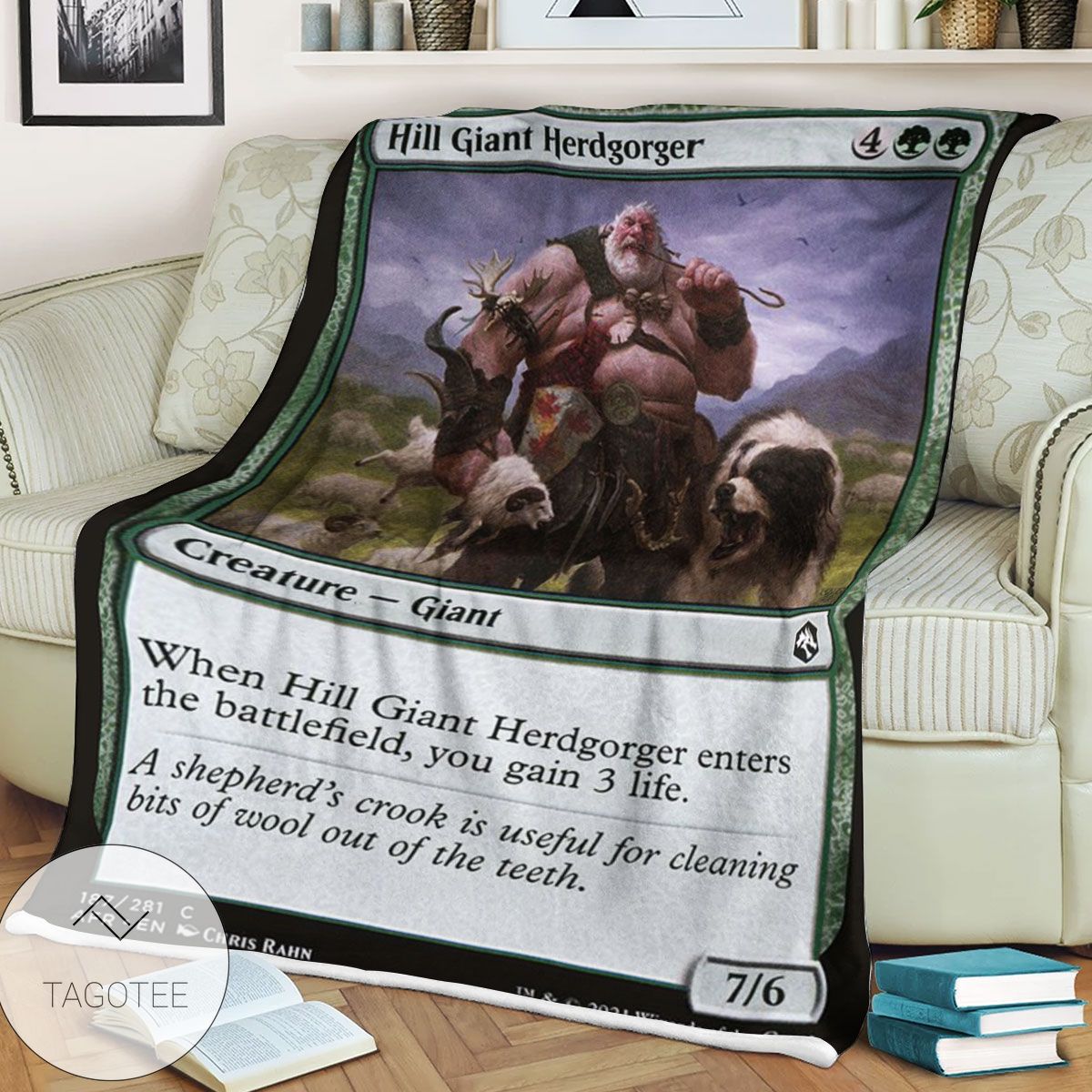 Afr 187 Hill Giant Herdgorger Magic The Gathering Mtg Blanket Afr 187 Hill Giant Herdgorger Magic The Gathering Mtg Blanket