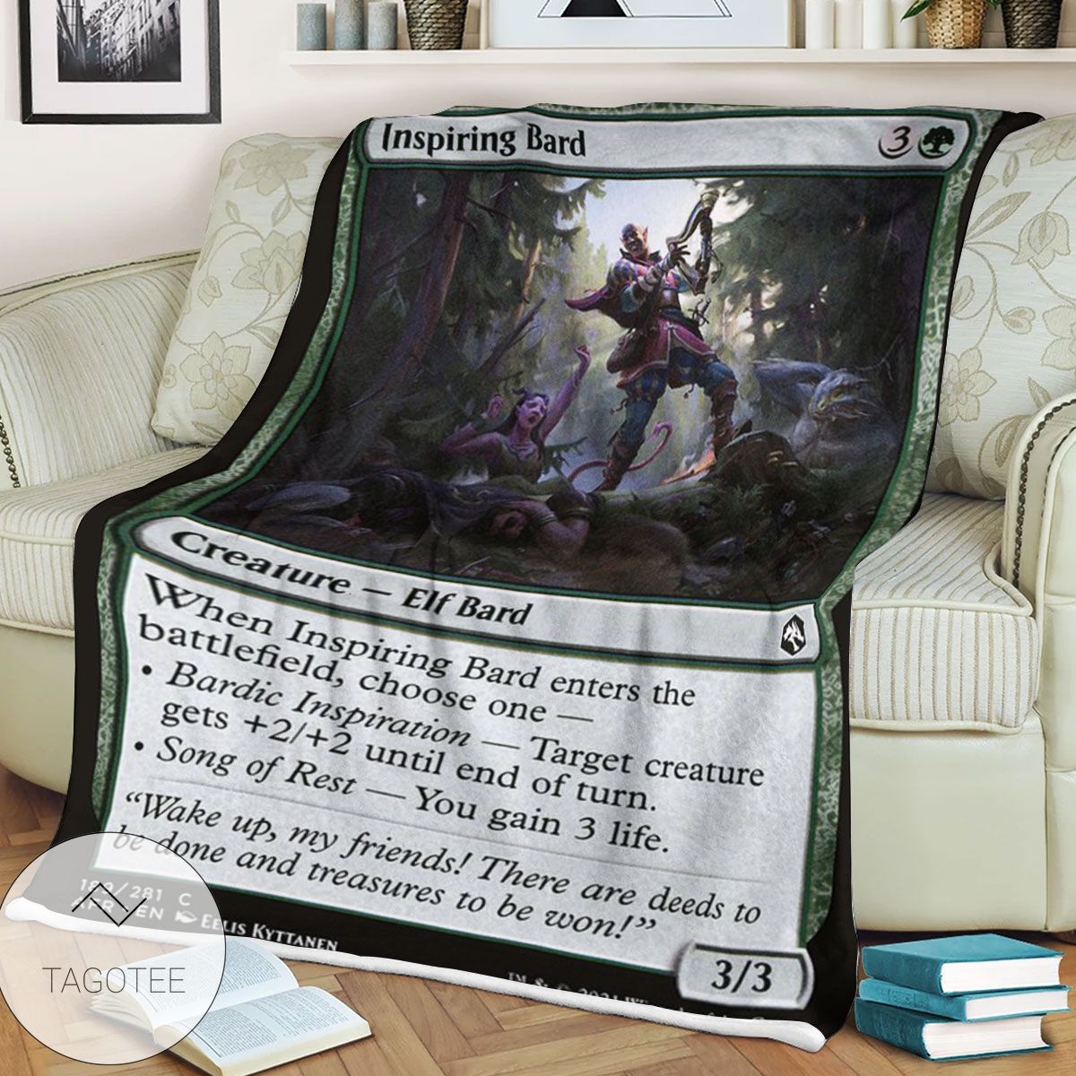 Afr 189 Inspiring Bard Magic The Gathering Mtg Blanket Afr 189 Inspiring Bard Magic The Gathering Mtg Blanket