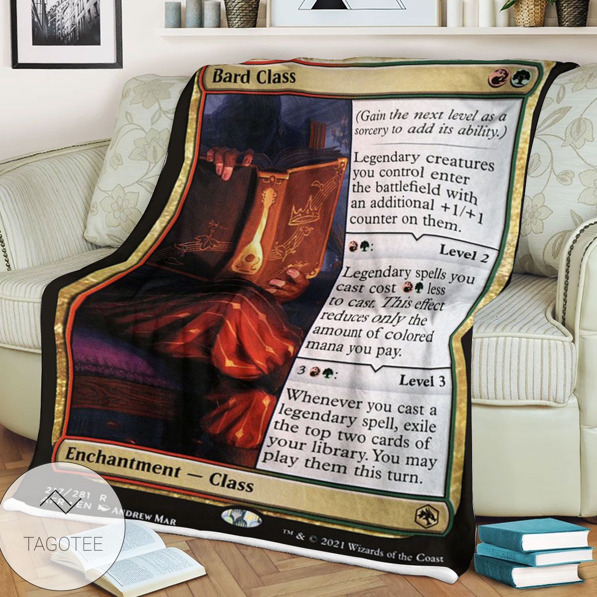 Afr 217 Bard Class Magic The Gathering Mtg Blanket Afr 217 Bard Class Magic The Gathering Mtg Blanket