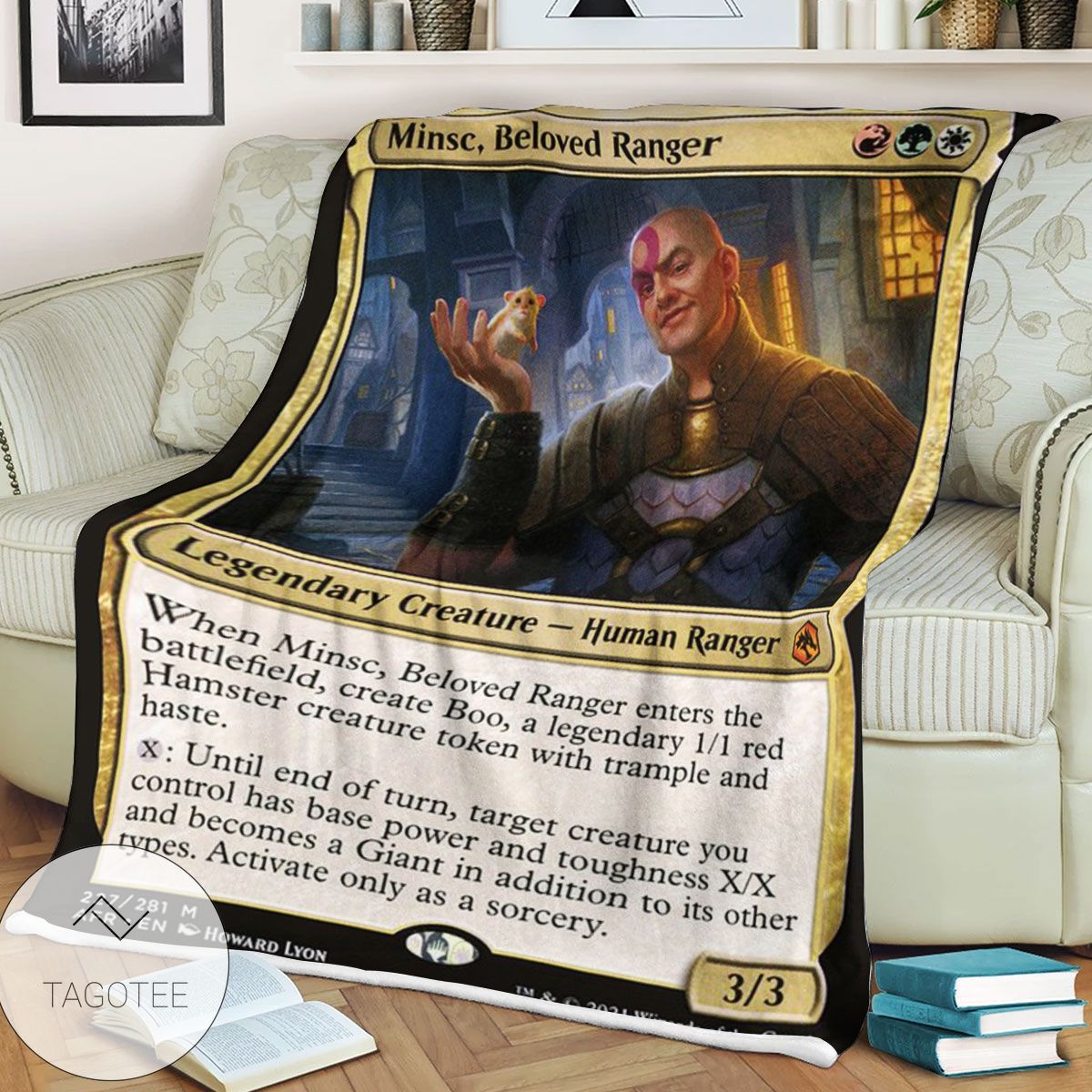 Afr 227 Minsc Beloved Ranger Magic The Gathering Mtg Blanket Afr 227 Minsc Beloved Ranger Magic The Gathering Mtg Blanket
