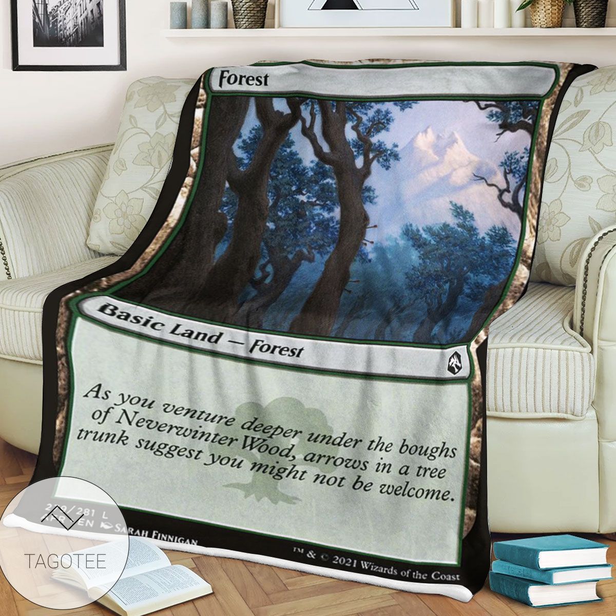 Afr 279 Forest Magic The Gathering Mtg Blanket Afr 279 Forest Magic The Gathering Mtg Blanket