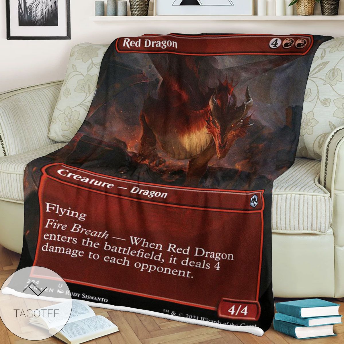Afr 294 Red Dragon Magic The Gathering Mtg Blanket Afr 294 Red Dragon Magic The Gathering Mtg Blanket