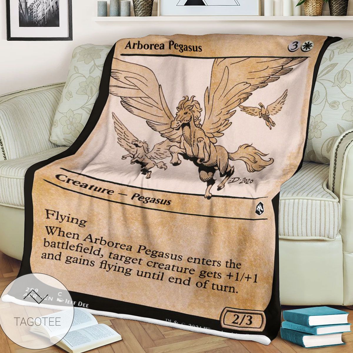 Afr 299 Arborea Pegasus Magic The Gathering Mtg Blanket Afr 299 Arborea Pegasus Magic The Gathering Mtg Blanket
