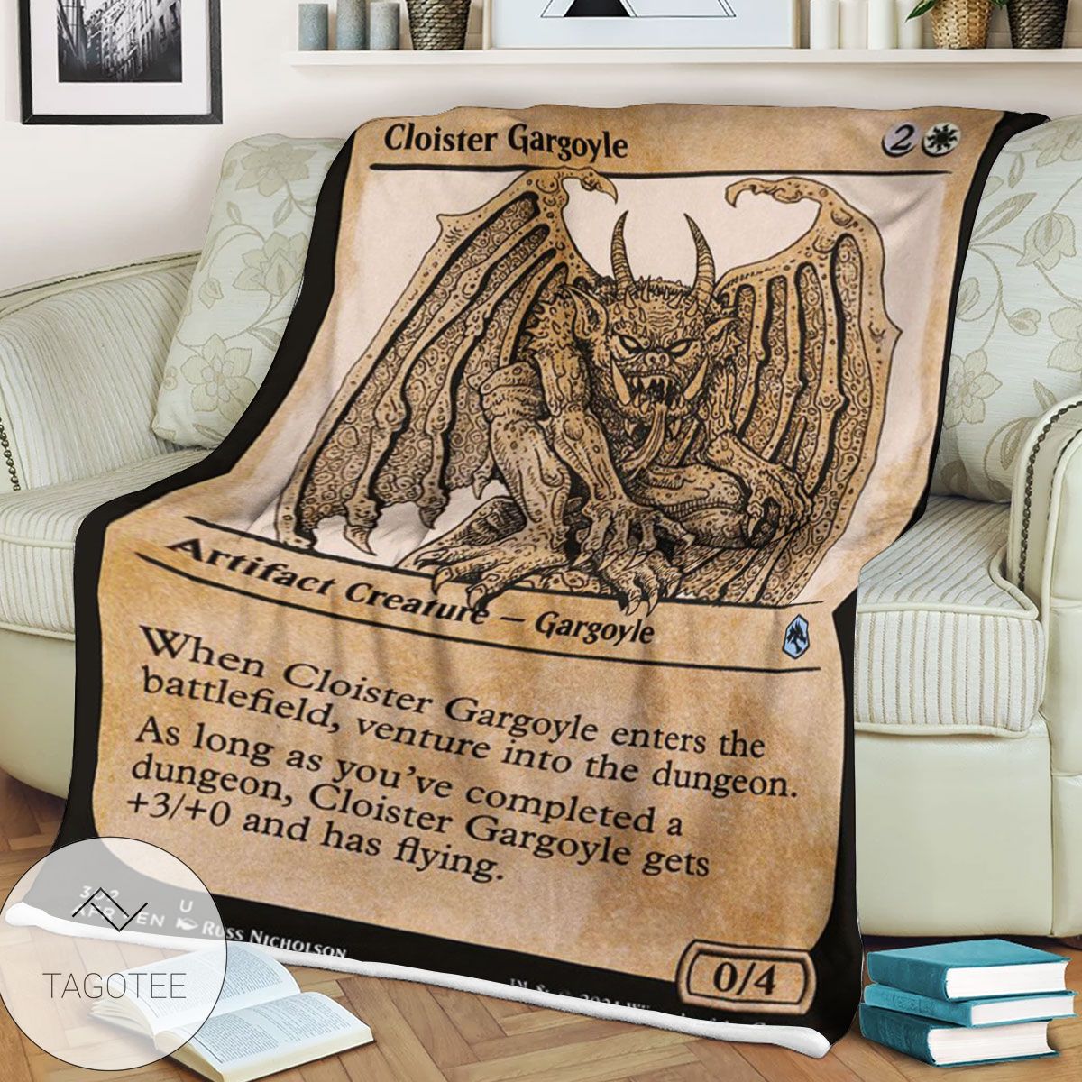 Afr 302 Cloister Gargoyle Magic The Gathering Mtg Blanket Afr 302 Cloister Gargoyle Magic The Gathering Mtg Blanket