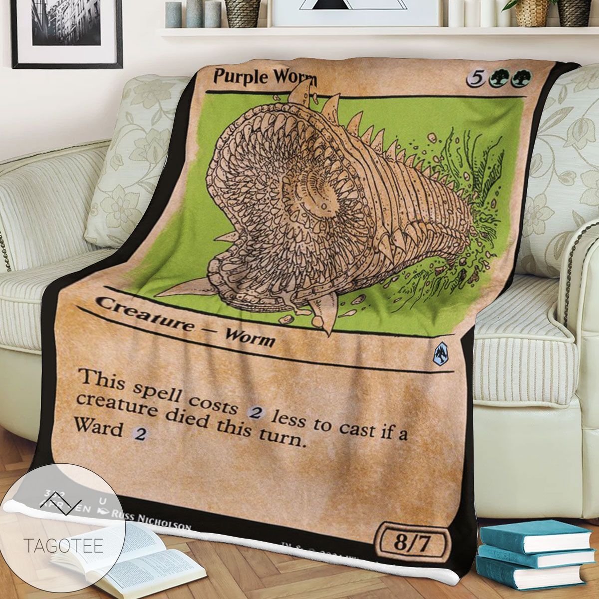 Afr 332 Purple Worm Magic The Gathering Mtg Blanket Afr 332 Purple Worm Magic The Gathering Mtg Blanket