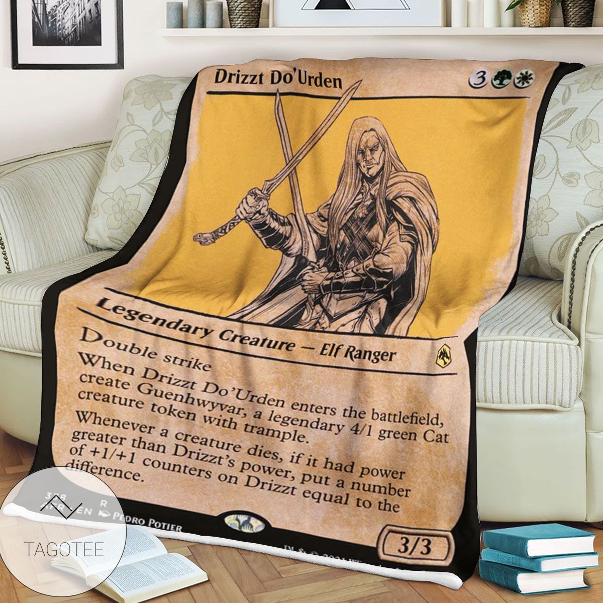 Afr 338 Drizzt Do Urden Magic The Gathering Mtg Blanket Afr 338 Drizzt Do Urden Magic The Gathering Mtg Blanket
