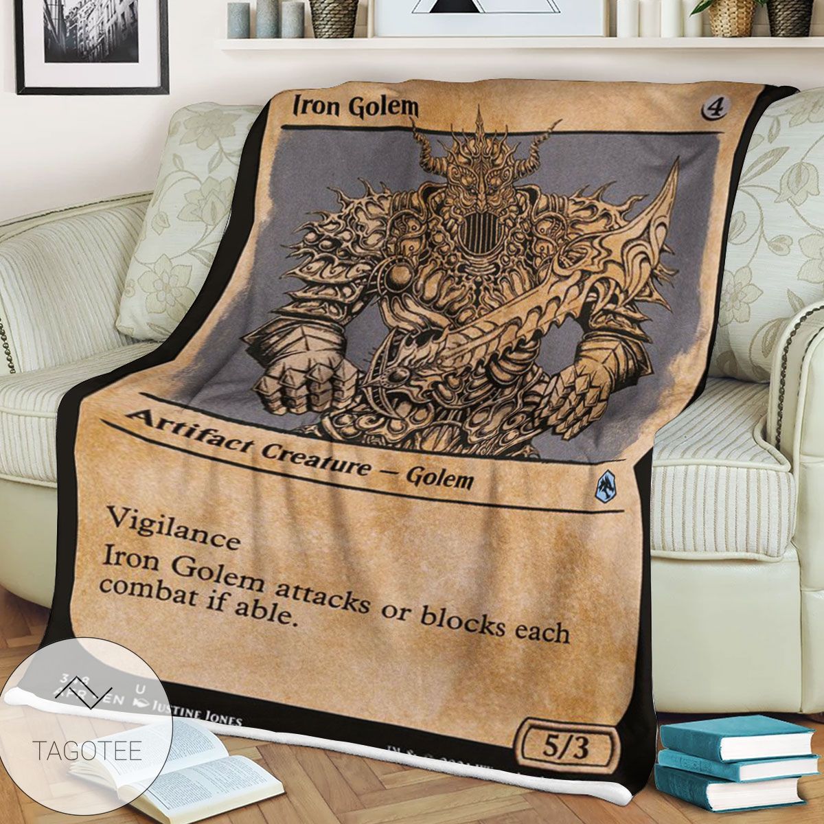 Afr 348 Iron Golem Magic The Gathering Mtg Blanket Afr 348 Iron Golem Magic The Gathering Mtg Blanket