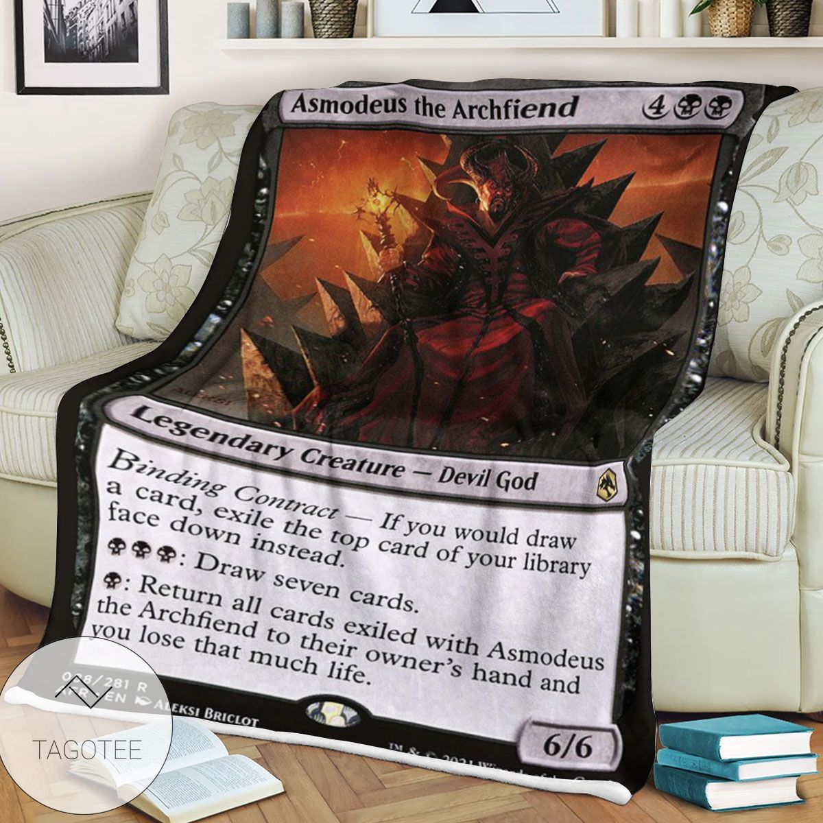 Afr 88 Asmodeus The Archfiend Magic The Gathering Mtg Blanket Afr 88 Asmodeus The Archfiend Magic The Gathering Mtg Blanket