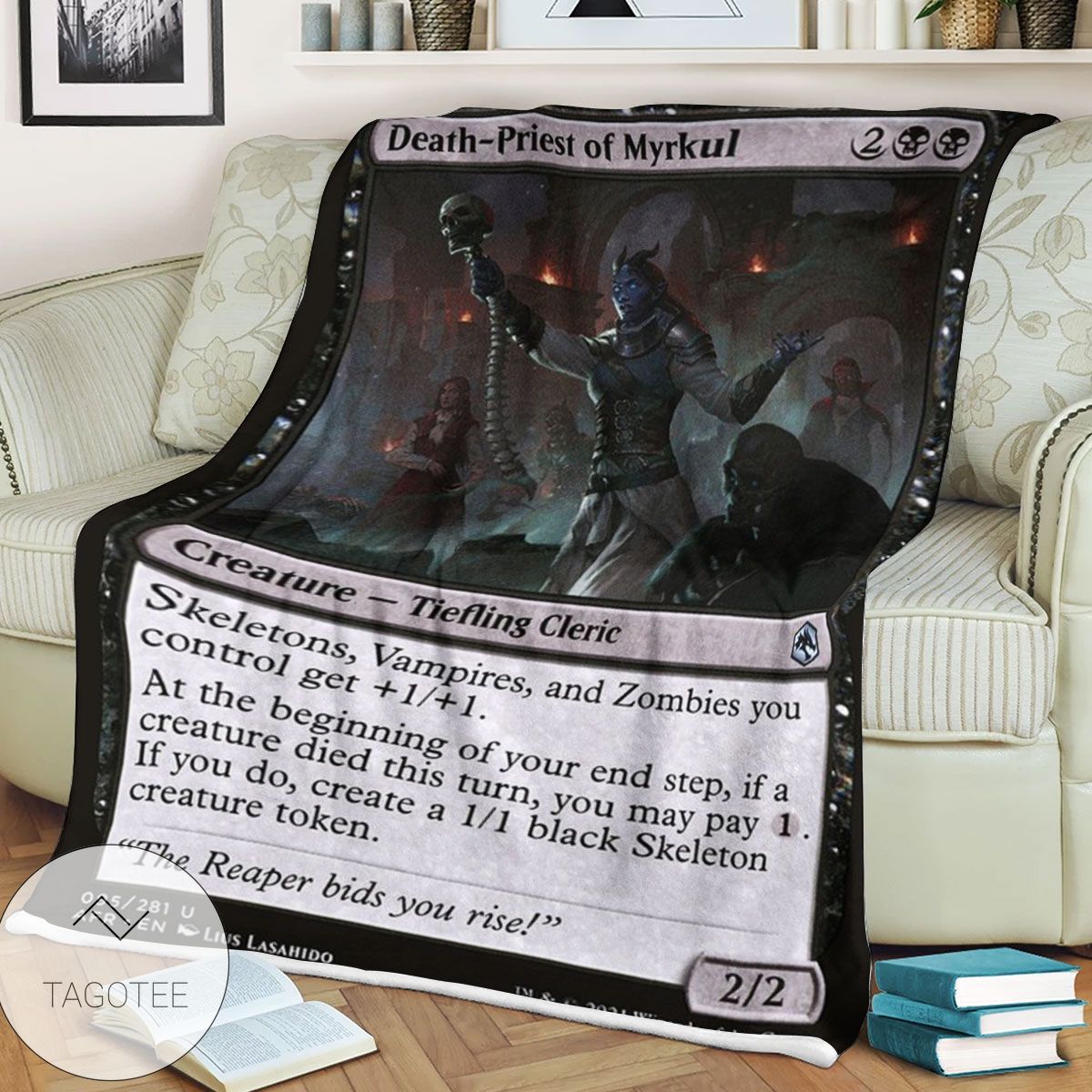 Afr 95 Death Priest Of Myrkul Magic The Gathering Mtg Blanket Afr 95 Death Priest Of Myrkul Magic The Gathering Mtg Blanket