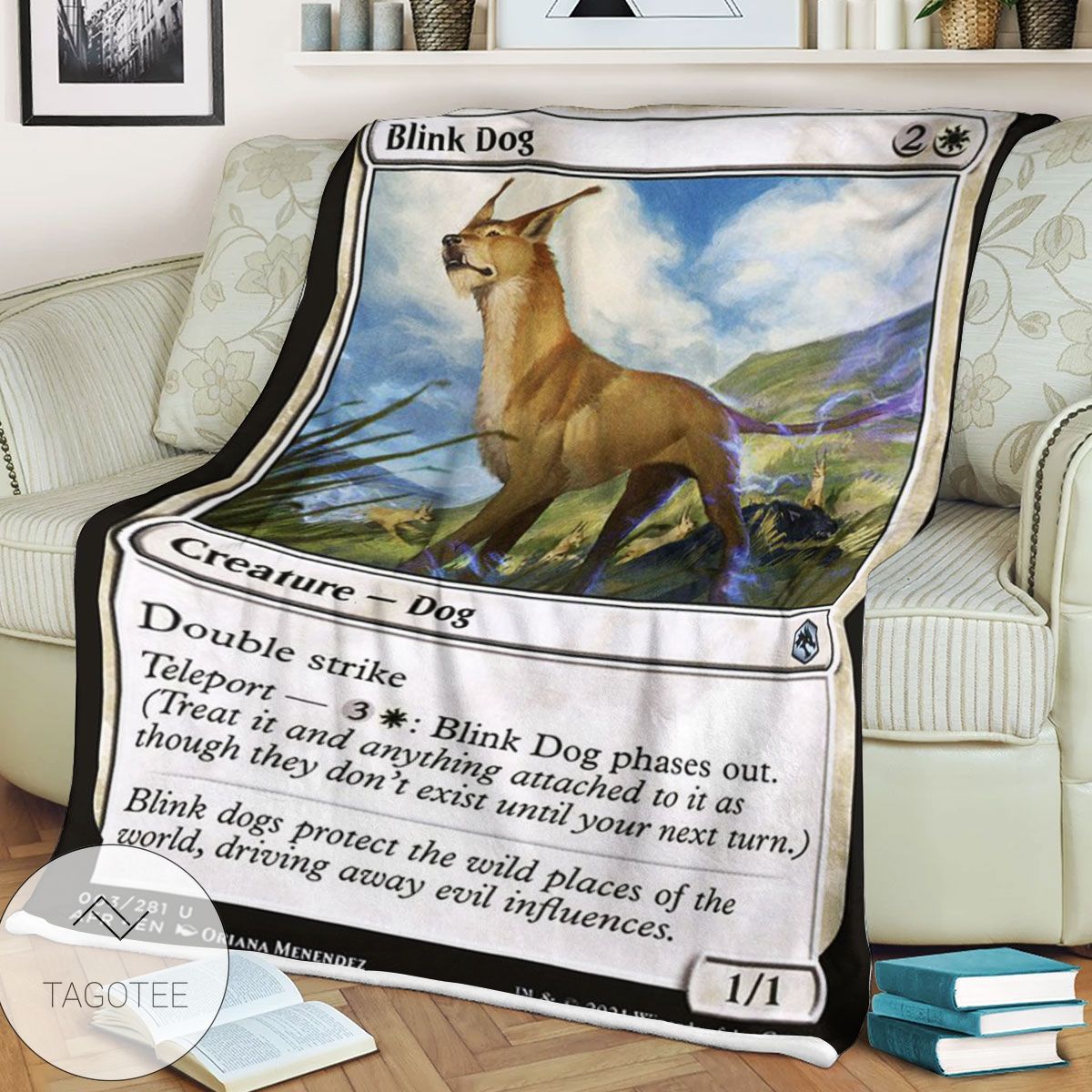 Afr Blink Dog Magic The Gathering Mtg Blanket Afr Blink Dog Magic The Gathering Mtg Blanket