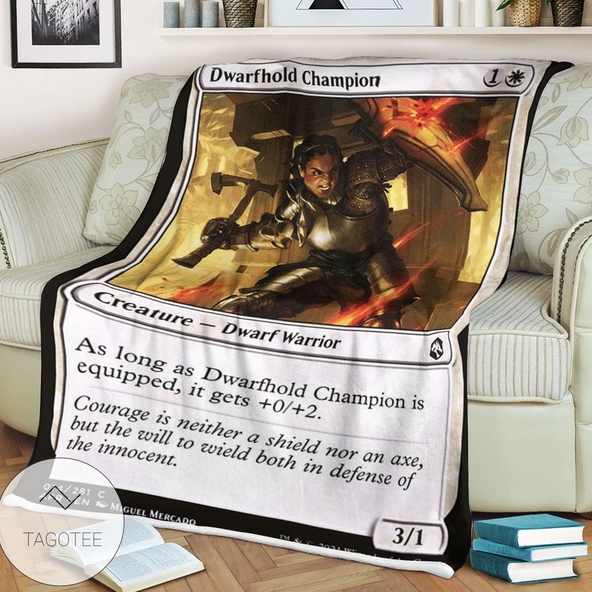 Afr Dwarfhold Champion Magic The Gathering Mtg Blanket Afr Dwarfhold Champion Magic The Gathering Mtg Blanket