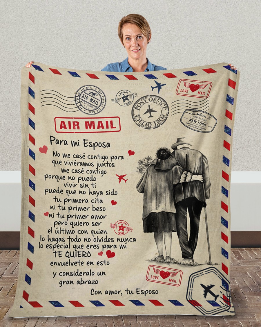 Air Mail Para Mi Esposa Fleece Blanket Air Mail Para Mi Esposa Fleece Blanket