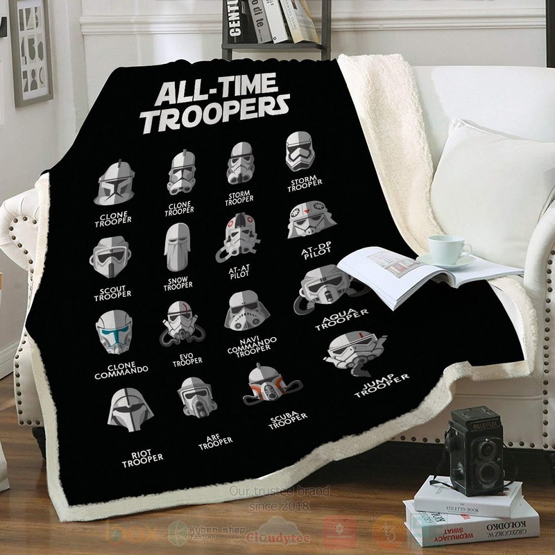 All Time Troopers Custom Throw Blanket All Time Troopers Custom Throw Blanket