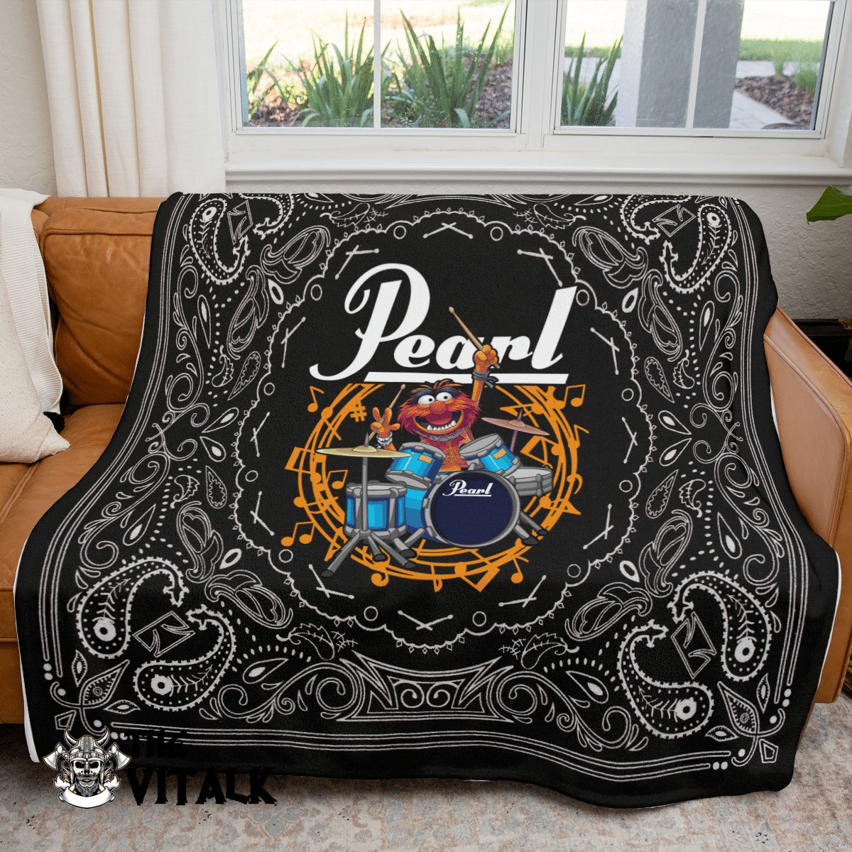 Animal The Muppet Pearl Drums Fleece Blanket Animal The Muppet Pearl Drums Fleece Blanket
