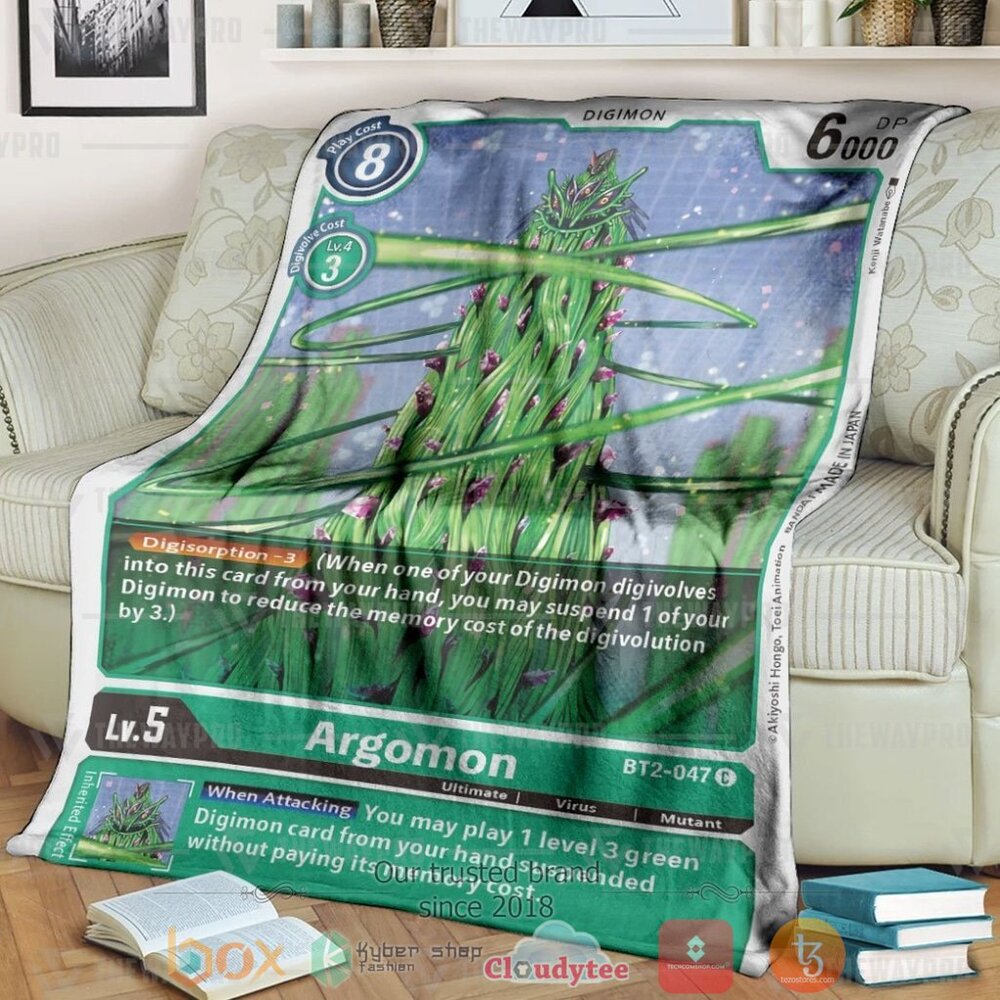 Anime Digimon Argomon Custom Soft Blanket 2 Anime Digimon Argomon Custom Soft Blanket 2
